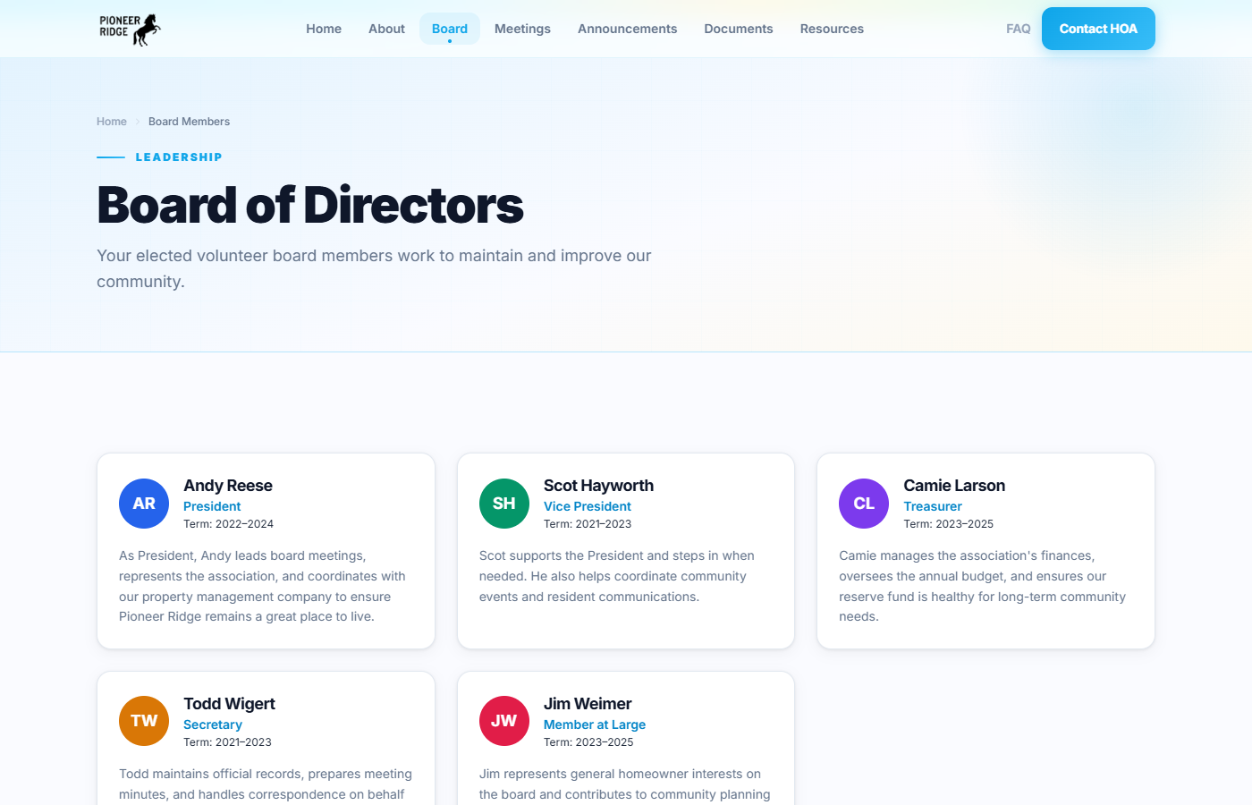 Board of Directors