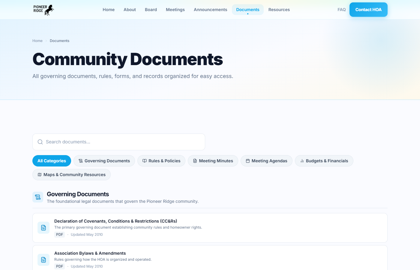 Document Library